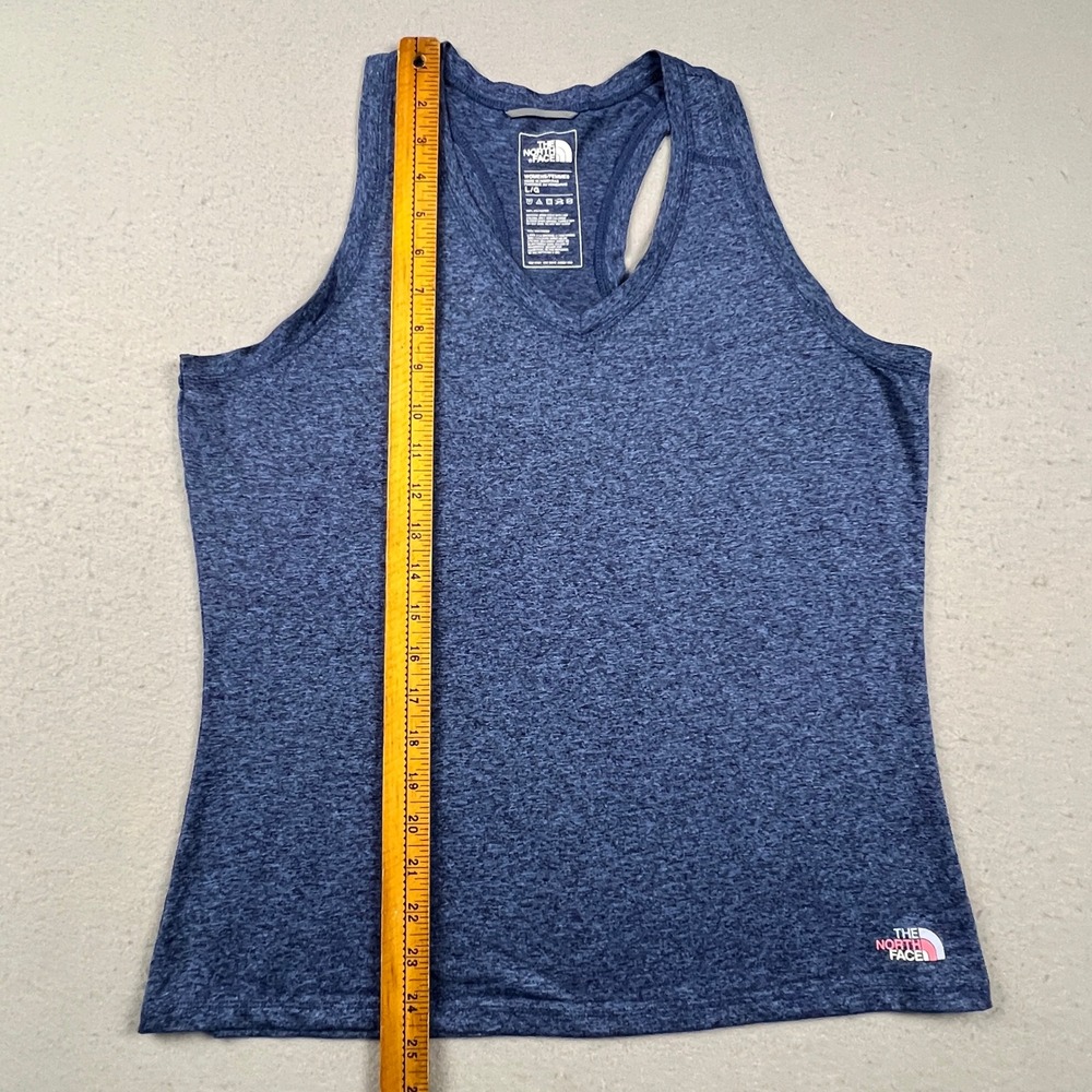 The North Face Tank Top Womens Large Blue Heathered Racerback Activewear Hiking - Picture 8 of 11